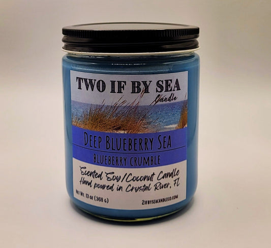 Deep Blueberry Sea Scented Soy/Coconut Candle