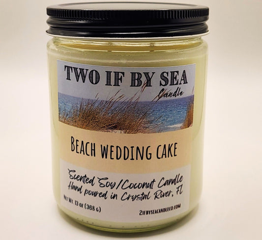 Beach Wedding Cake Scented Soy/Coconut Candle