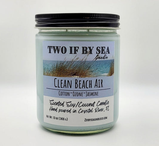 Clean Beach Air Scented Soy/Coconut Candle
