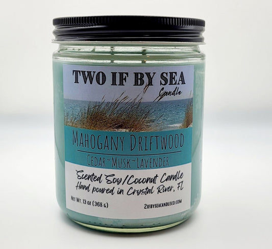 Mahogany Driftwood Scented Soy/Coconut Candle
