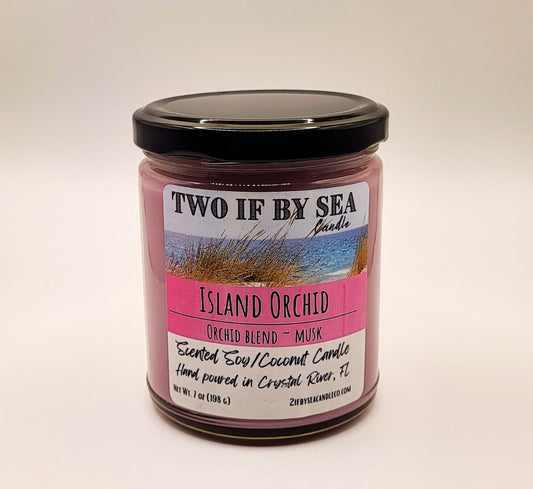 Island Orchid Scented Soy/Coconut Candle