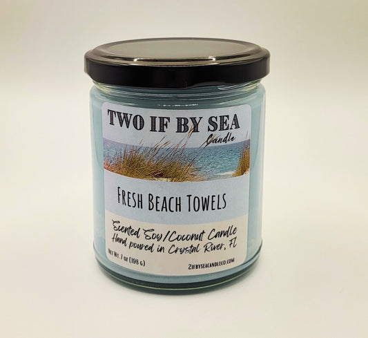 Fresh Beach Towels Scented Soy/Coconut Candle
